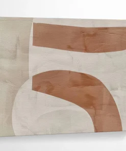 Beige and Brown Abstract Shapes for Scandinavian Living Room & Modern Office efp680