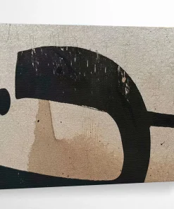 Black and Beige Abstract Art for Industrial - Chic Loft & Creative Studio tyj067