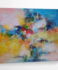 Abstract Colorful Bouquet Painting for Feminine Bedroom & Cheerful Kitchen CeD252