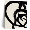 Bold Black Line Abstract Art, Perfect for Edgy Lounge & Modern Gallery QnlhENPm7649