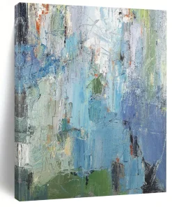 Color - Layered Abstract Painting, Ideal for Art Studio & Modern Living Room MVXmQwHd1812