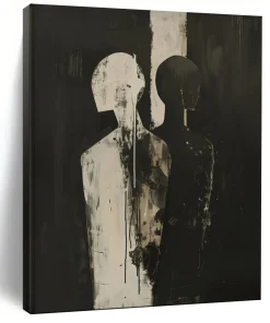 Abstract Painting, Black & White, Figurative Art for Gallery & Office nGKTlkqB0789
