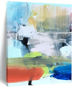 Colorful Abstract Layers – Energetic Acrylic with Vivid Hues jqT025
