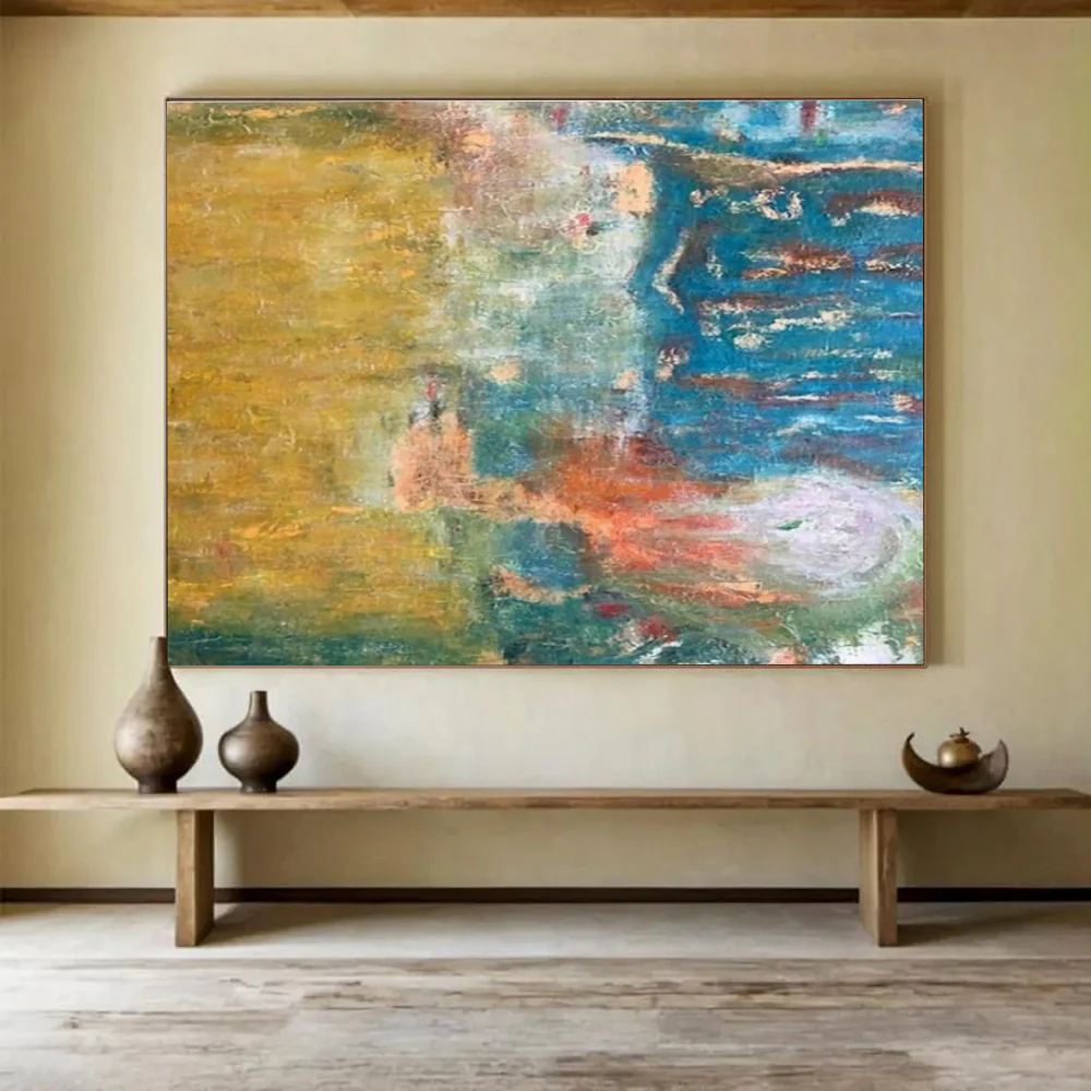 Abstract Landscape Painting on Canvas - “Color Blends” GaP580 - Image 2