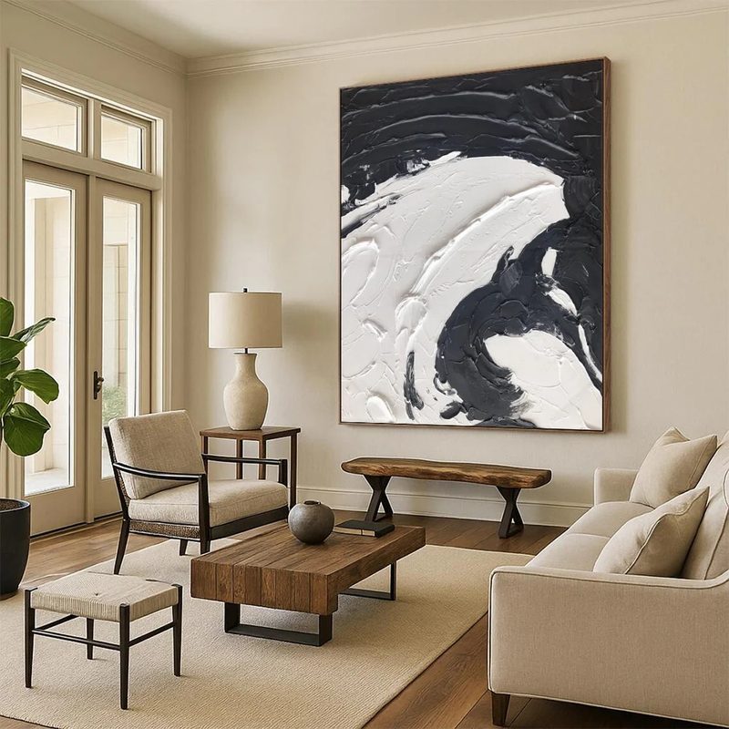 black and white wall art